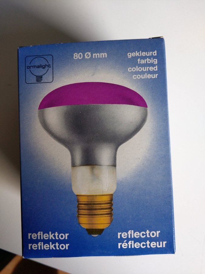 Violett reflektorlampa 60W E27