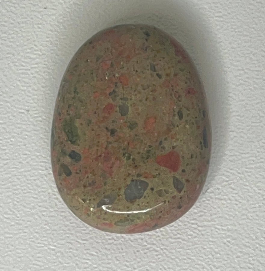 Naturlig unakite 44,15 ct cabochon, perfekt för smycken. Healing/Reiki/diy