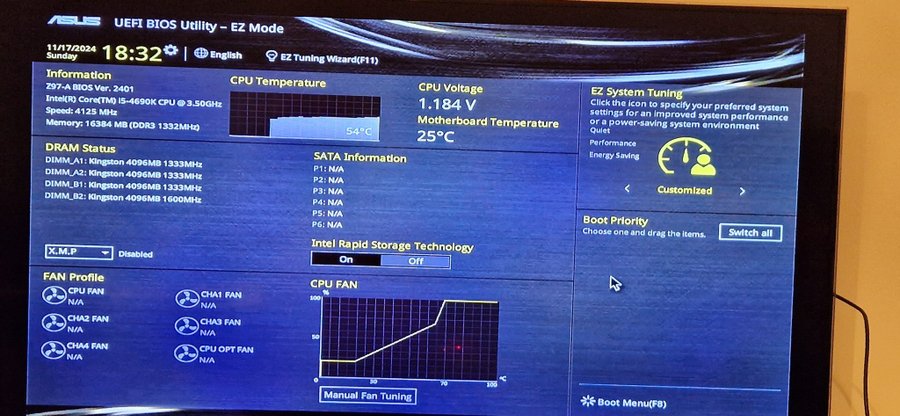 ASUS Z97-A Moderkort  Gainward GTX 570 Grafikkort