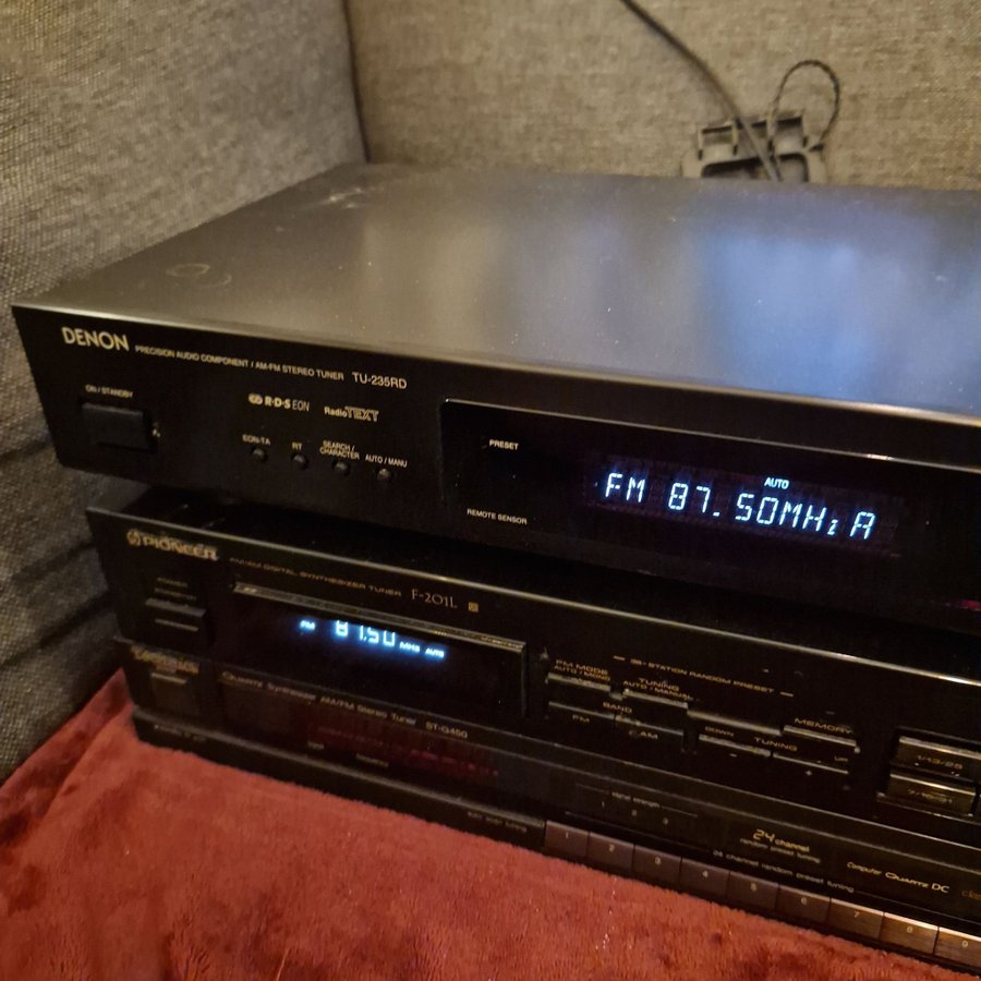 3 ST Tuner Denon TU-235RD/PIONEER F-201L/TECHNICS ST-G450