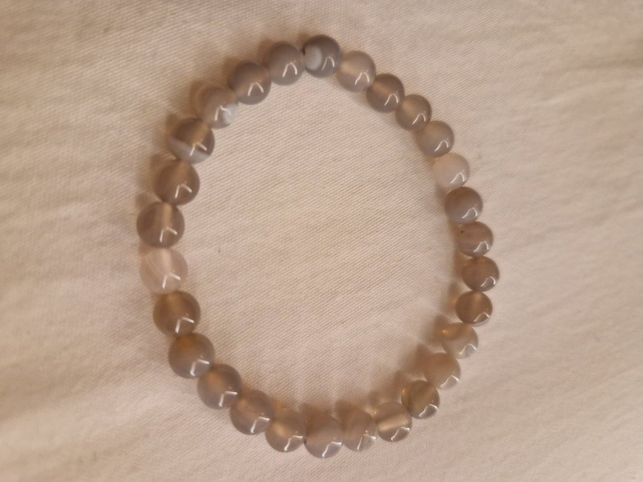 Stripe agate beads armband