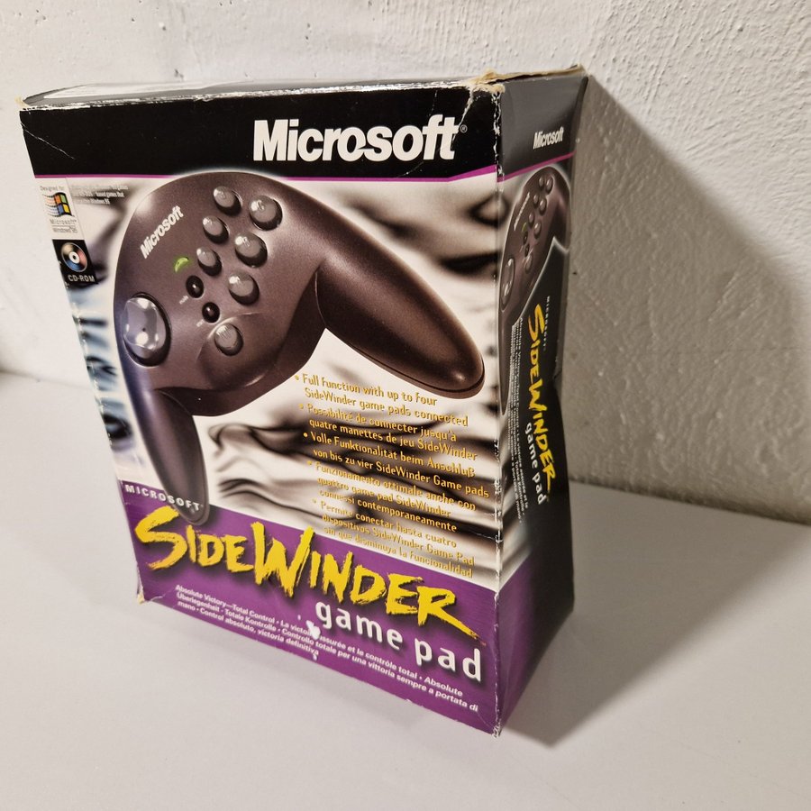 Microsoft SideWinder Game Pad handkontroll pc retrodator dos windows