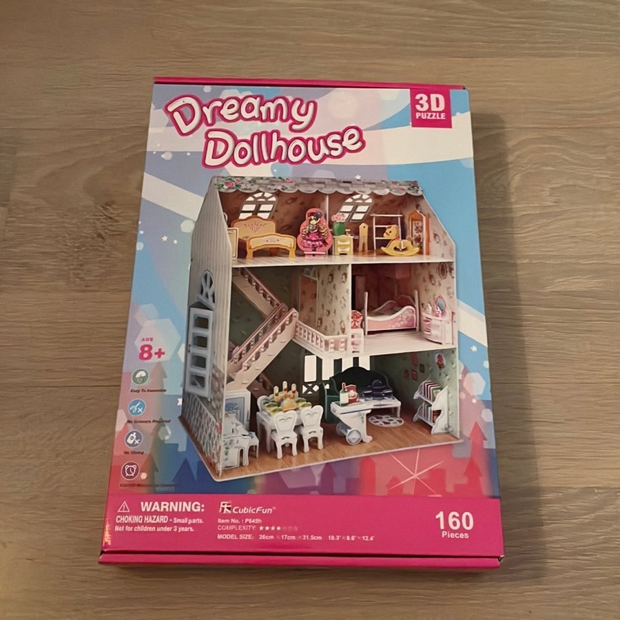 Dreamy dollhouse 3D pussel dockhus julklapp