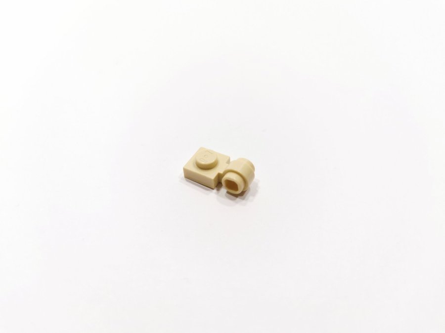 Lego - bit - plate - modifierad - ring - 1x1 - part 4081 - biege (tan)