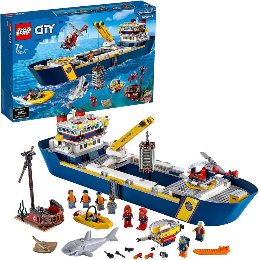 LEGO 60266 City Oceans Hav –utforskarskepp (Antal delar 745)Obrutna förpackning