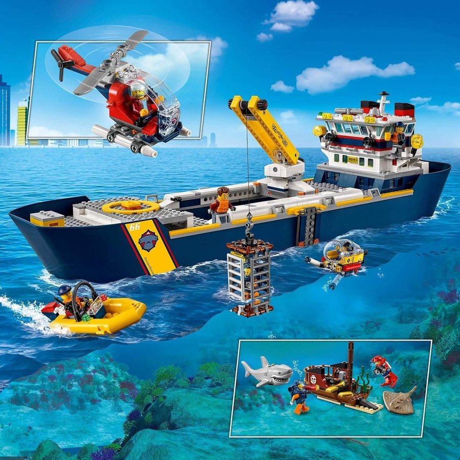 LEGO 60266 City Oceans Hav –utforskarskepp (Antal delar 745)Obrutna förpackning