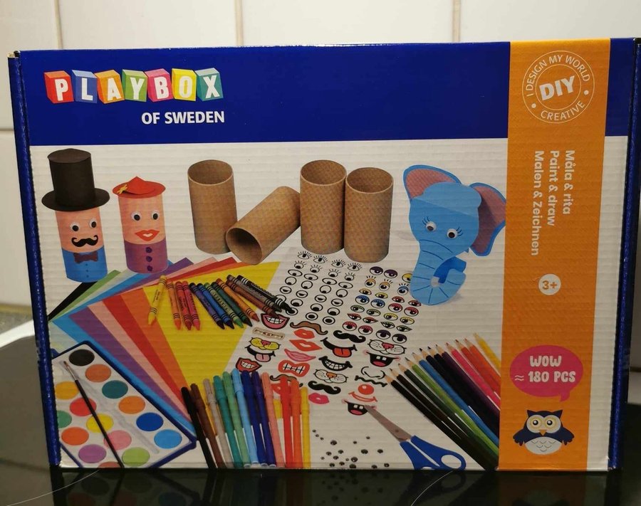 NY Playbox of Sweden - Måla  Rita Set