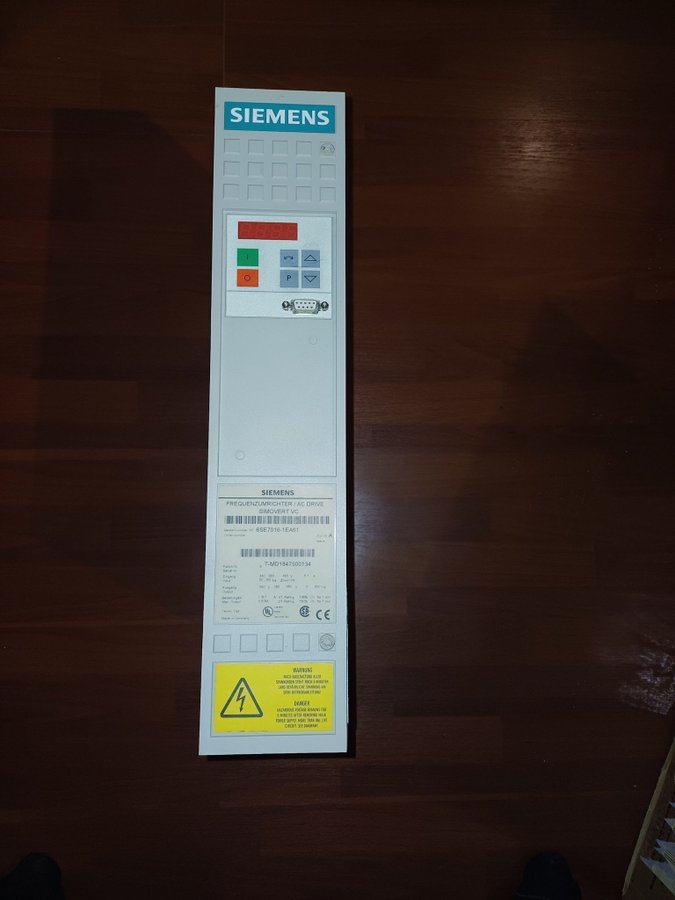 Frekvensomriktare 4kW Siemens Simovert