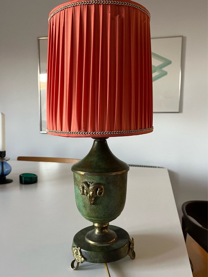 Vacker bordslampa art deco jugend retro vintage