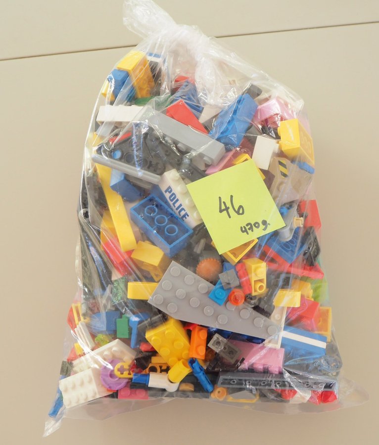 LEGO blandade delar 470 g (påse 46)