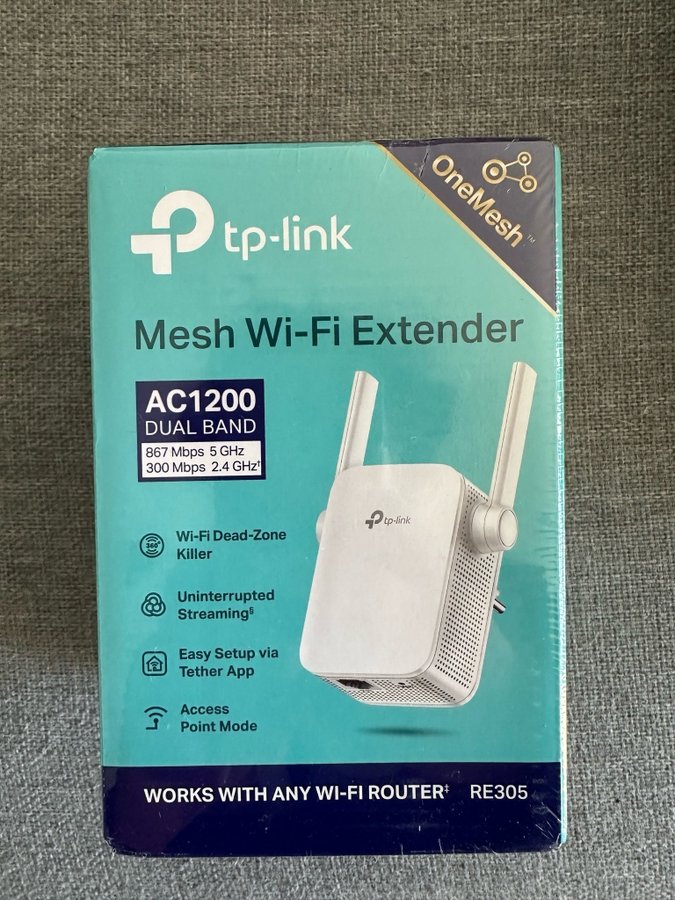 TP-Link AC1200 Mesh Wi-Fi Extender RE305