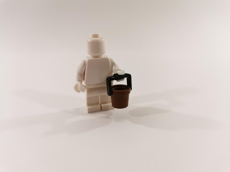 Lego - tillbehör - redskap - hink - brun/svart