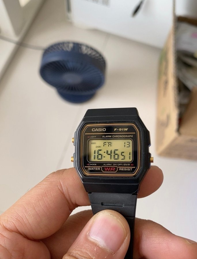 Casio F-91W Classic Black Digital Watch