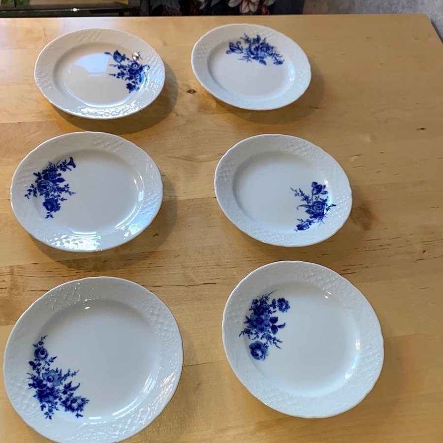 FYRKLÖVERN äkta kobolt SCHUMANN ARZBERG TRADITION set 1881 ECHT COBALT GERMANY