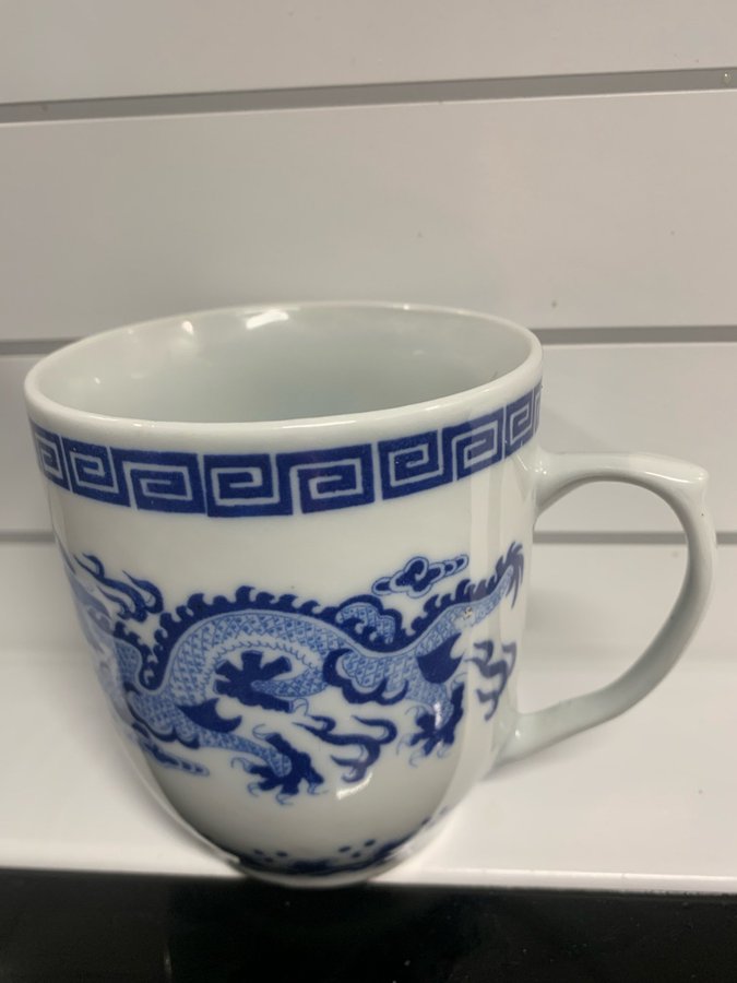 Vintage - chinese- drake - dekorerad kopp - Kina- nyskick