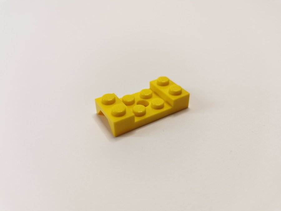 Lego - fordon - hjulhus - hål - 2x4 - part 60212 - gul