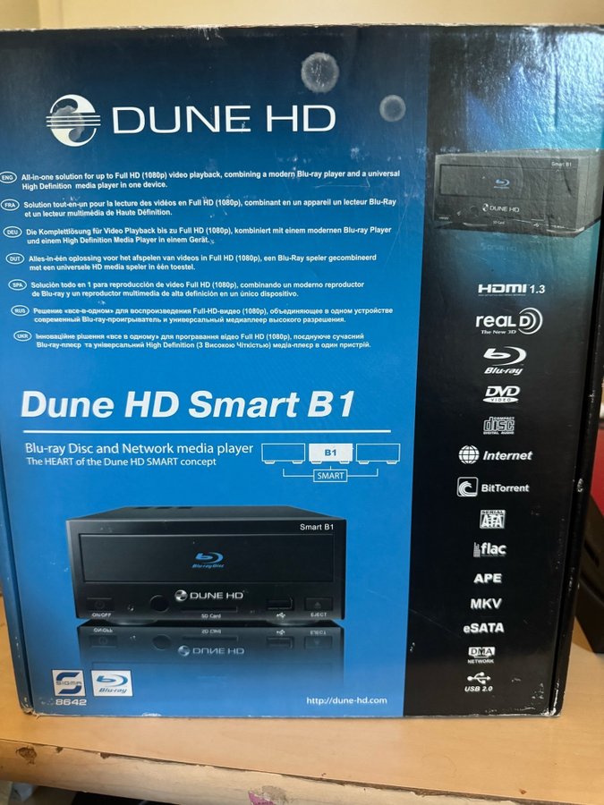 Dune HD Smart B1 Blu-ray Disc og Network medieafspiller