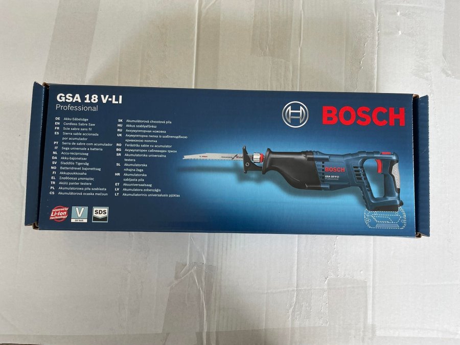 Bosch GSA 18 V-LI Professional (OÖPPNAD) HELT NY