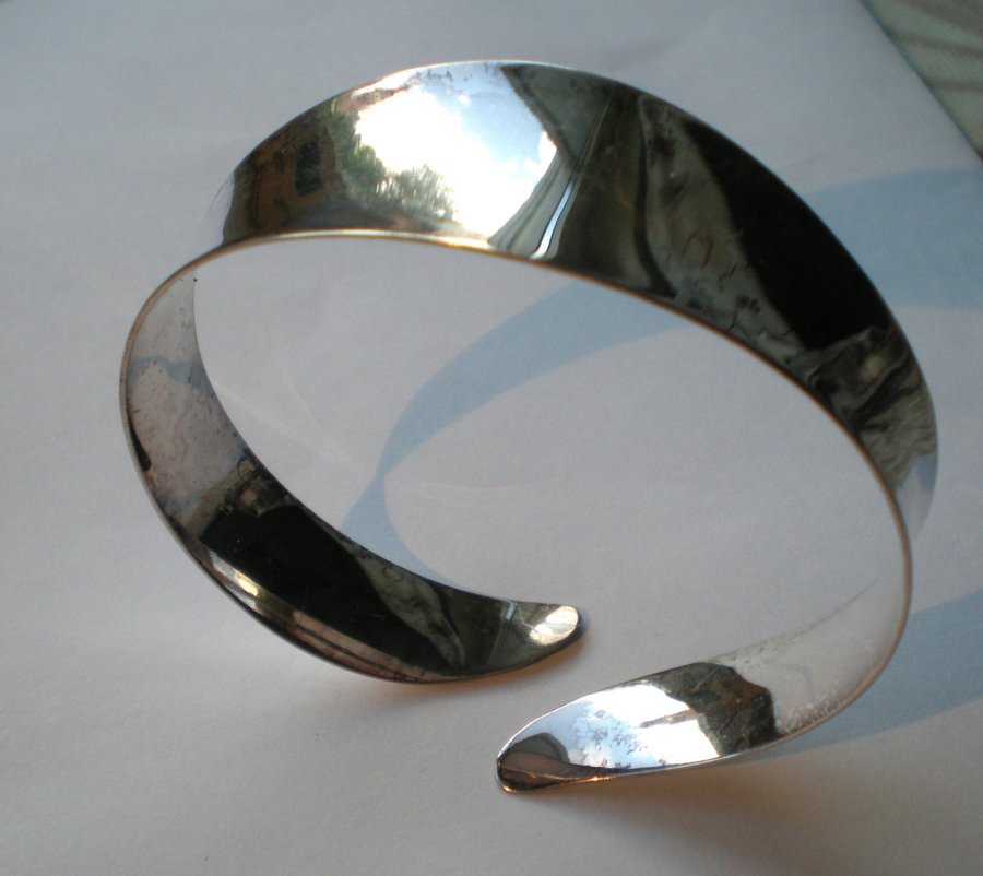 Firma Alexander Tillander armring silver Helsingfors 1977 Finland