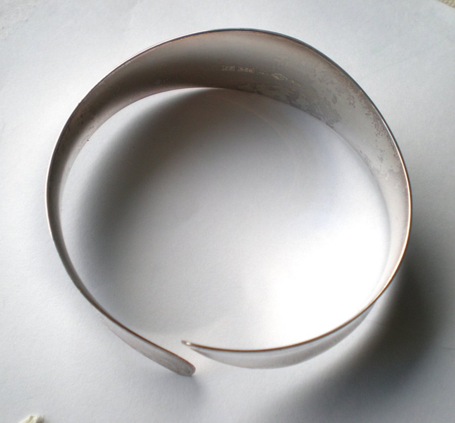 Firma Alexander Tillander armring silver Helsingfors 1977 Finland