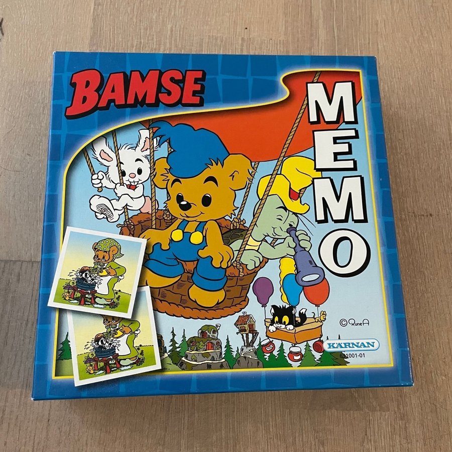 Memory 54 kort från 3 år bamse julklapp