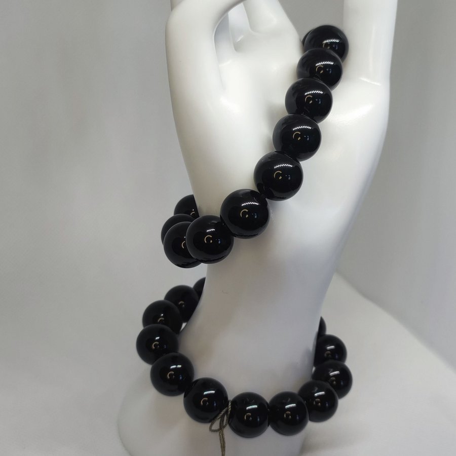 286.6ct Natural Obsidian Bracelet