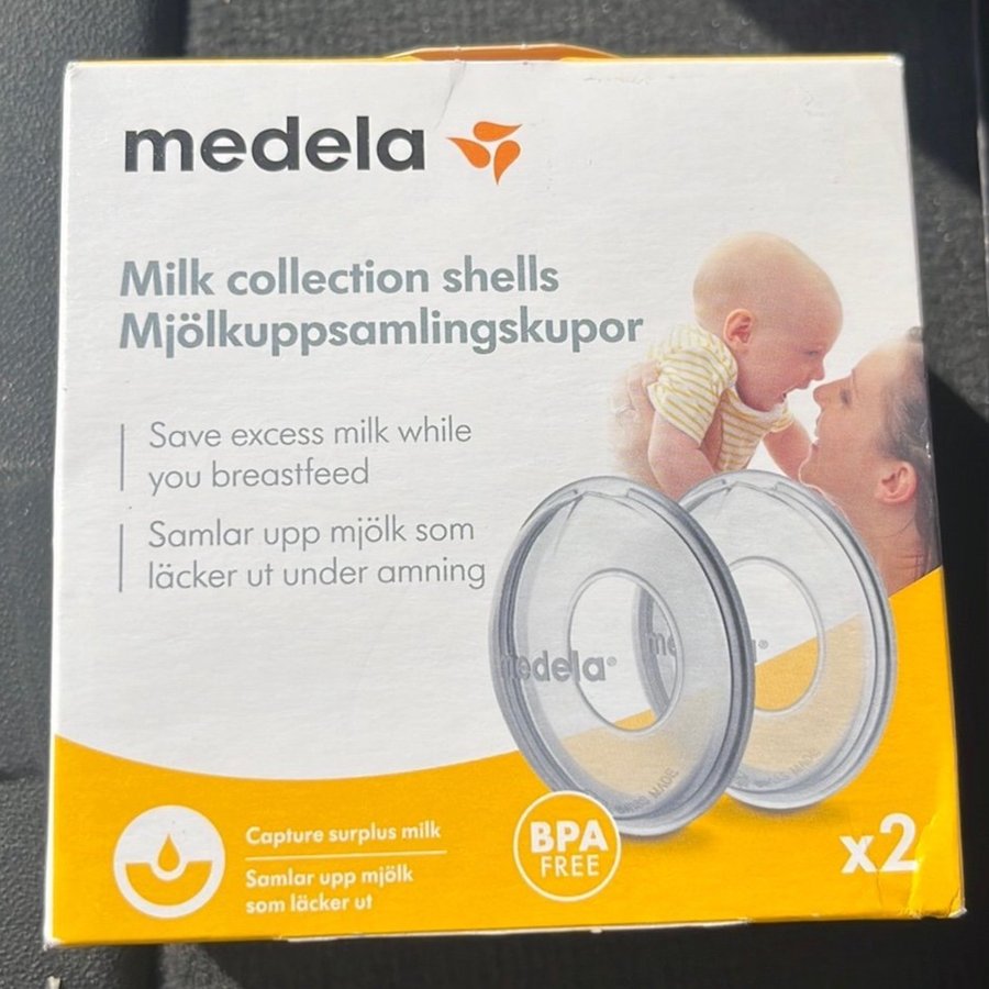 Medela - mjölkuppsamlingskupor