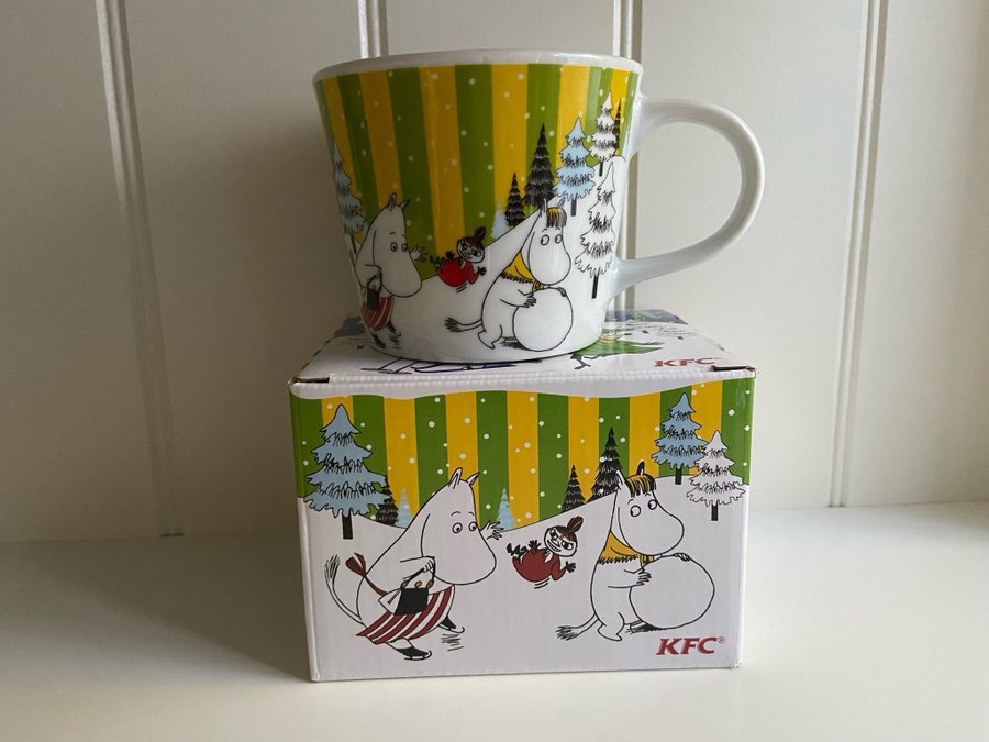 Moomin KFC Japan muminmugg med vintermotiv (2015)