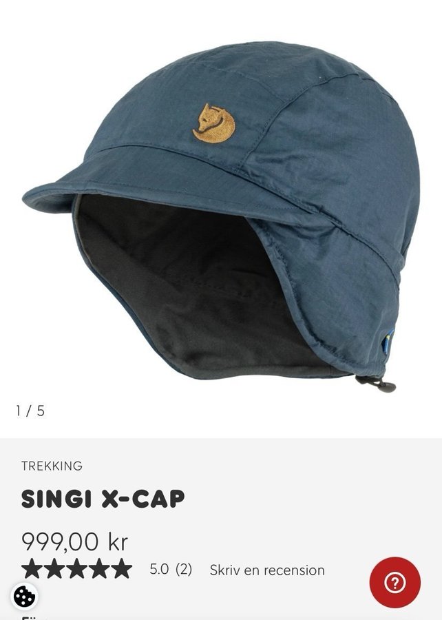 Fjällräven blå Singi-X cap storlek L/XL