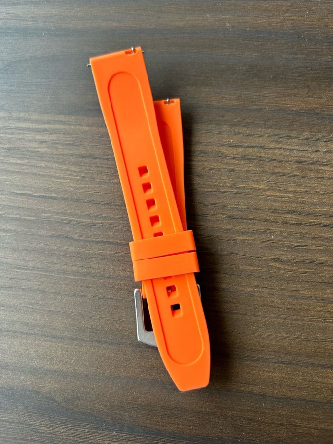 Orange klockarmband