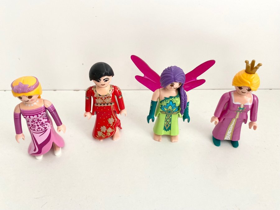 4 stycken Playmobil figurer Prinsessor och älva