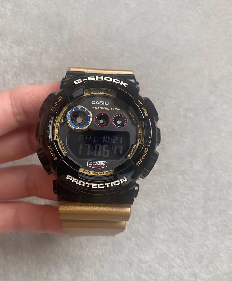 Casio G-Shock GD-120CS Black Gold Watch