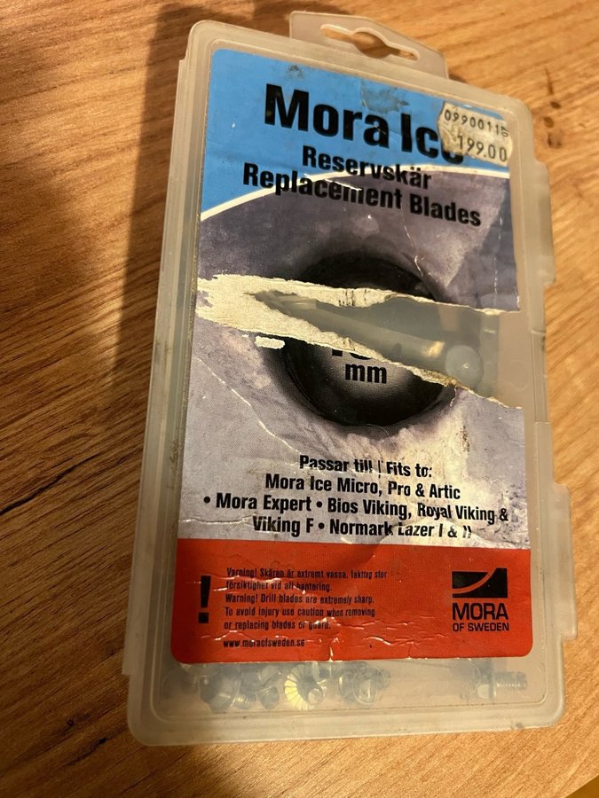 Mora Ice Reservskär 150mm 6 st par, nytt.