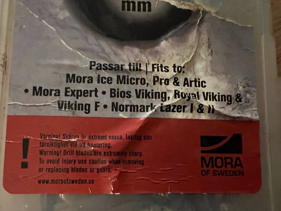 Mora Ice Reservskär 150mm 6 st par, nytt.