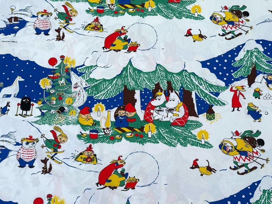 Nr 2 Moomin Mumin God Jul påslakan set örngott vintage retro vinter