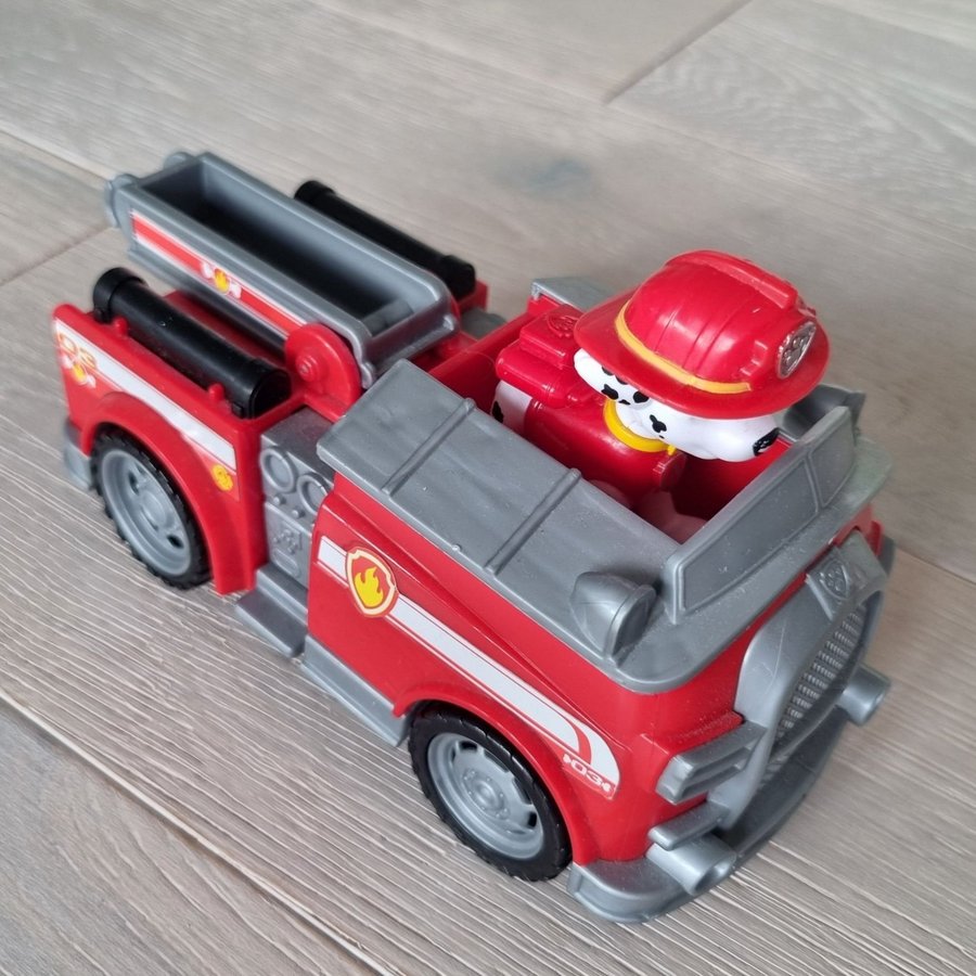 Paw Patrol Marshall Brandbil och Zuma svävare