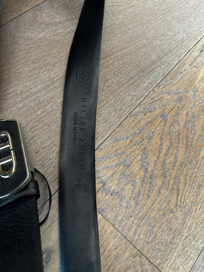 Philipp Plein svart bälte 100 belt