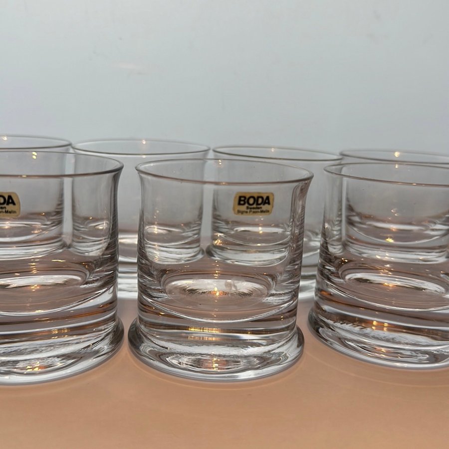 7 whiskey glas Signe Persson Melin Flagg Boda