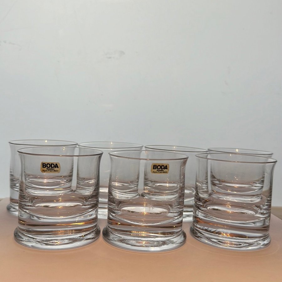 7 whiskey glas Signe Persson Melin Flagg Boda