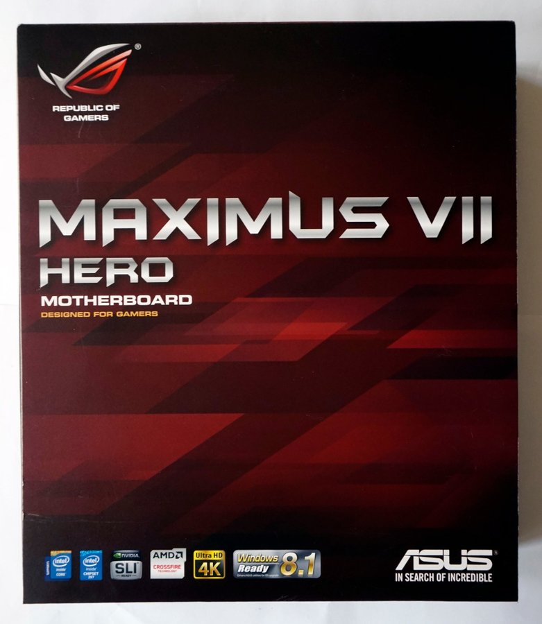 Asus RoG Maximus VII Hero samlarmoderkort i kartong (M2 Z97 ATX LGA 1150)