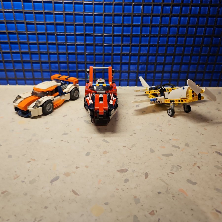 LEGO Technic - Sportbil Snabbåt och Flygplan