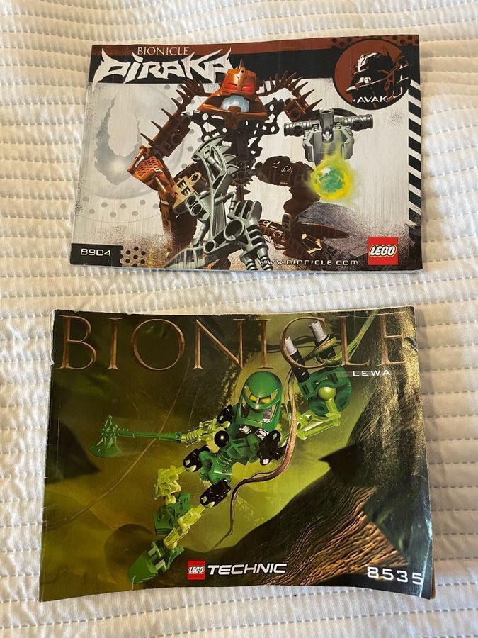 LEGO, beskrivningar 8535  8904 Bionicle Piraka och Lena