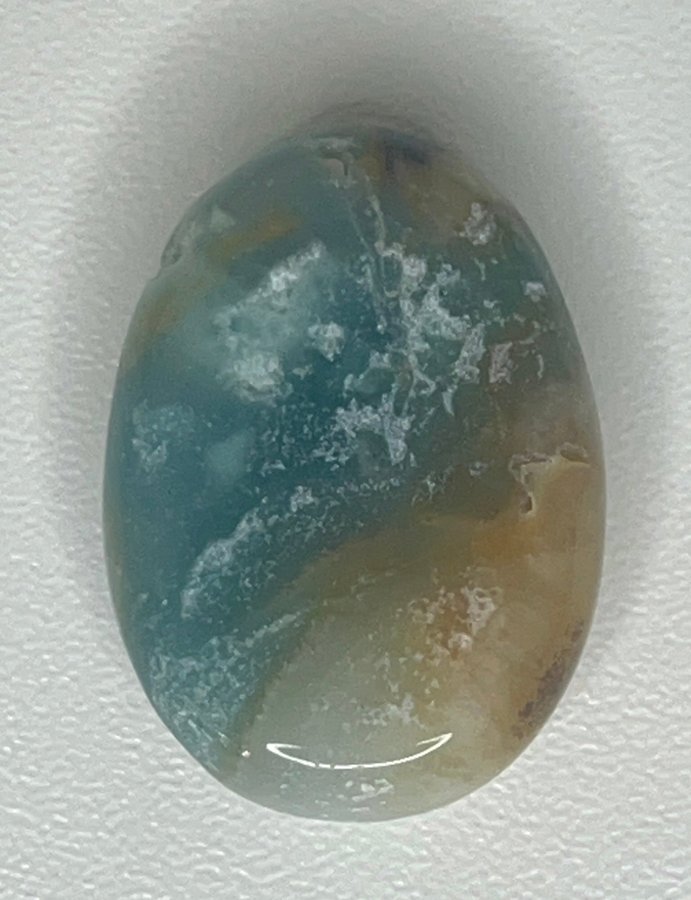 Naturlig Karibisk kalcit 44 ct cabochon, perfekt för smycken. Healing/Reiki/diy