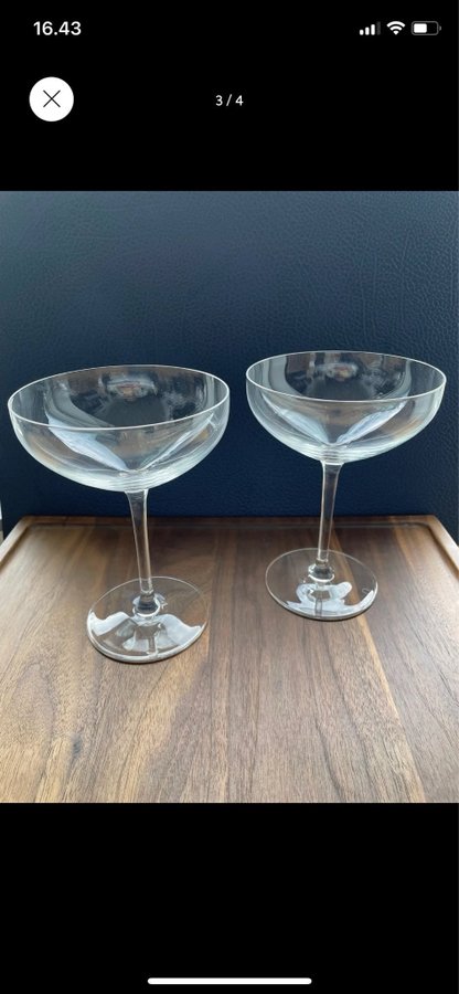 Rosendahl Champagne Coupe Glas - 2 stk