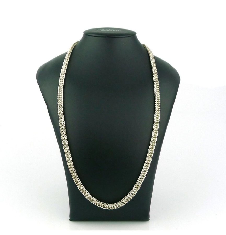 HALSBAND, silver, 68cm, 67,17g, sluten länk, b: 7mm.