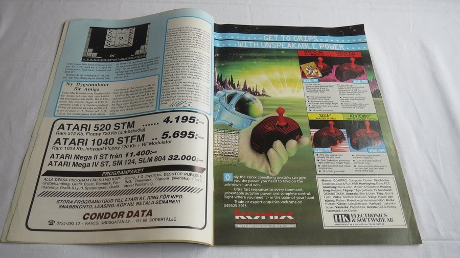 TIDNING / Svenska HEMDATOR Nytt NR 2 - 1988 - Commodore 64, Amiga, Atari mm