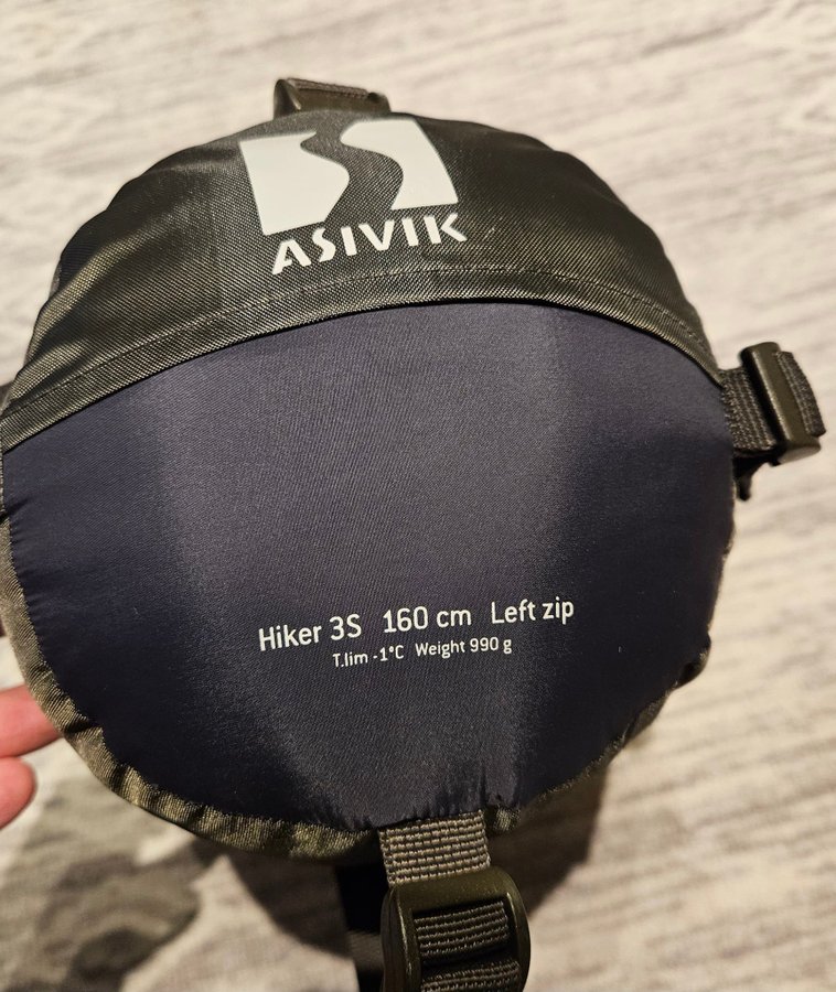 Sovsäck Asivik Hiker 3S 160 cm