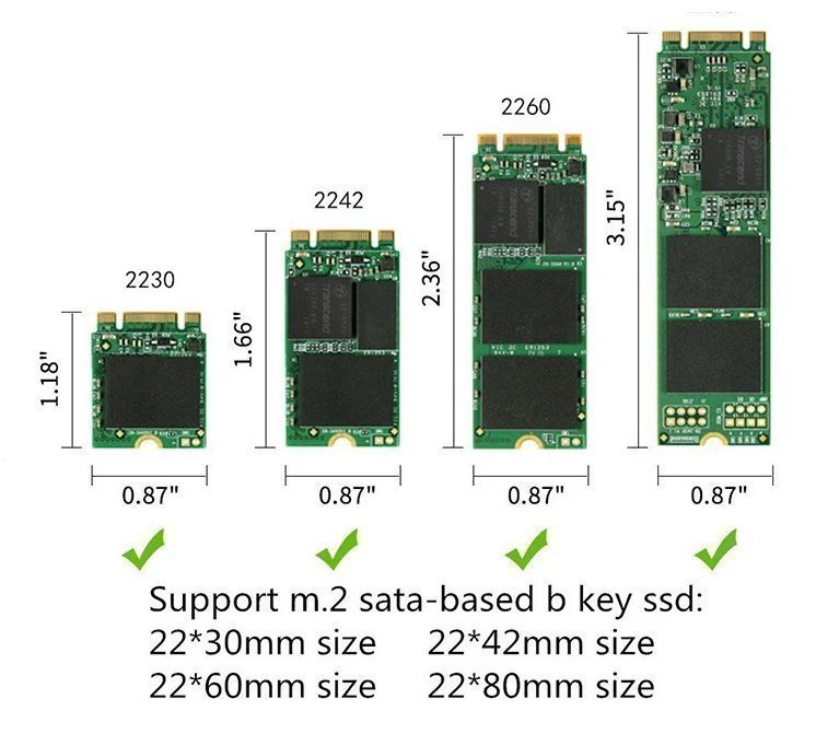 USB3.1 Typ C till M.2 NGFF SSD-hölje M2