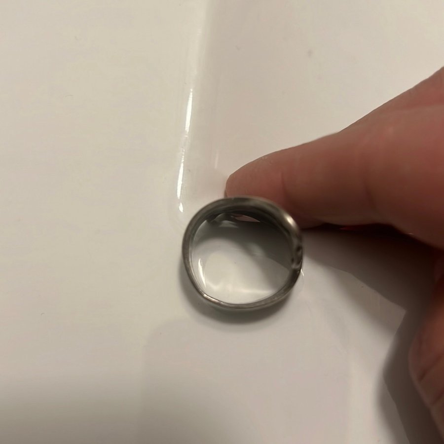 äkta silver ring storlek ca 17