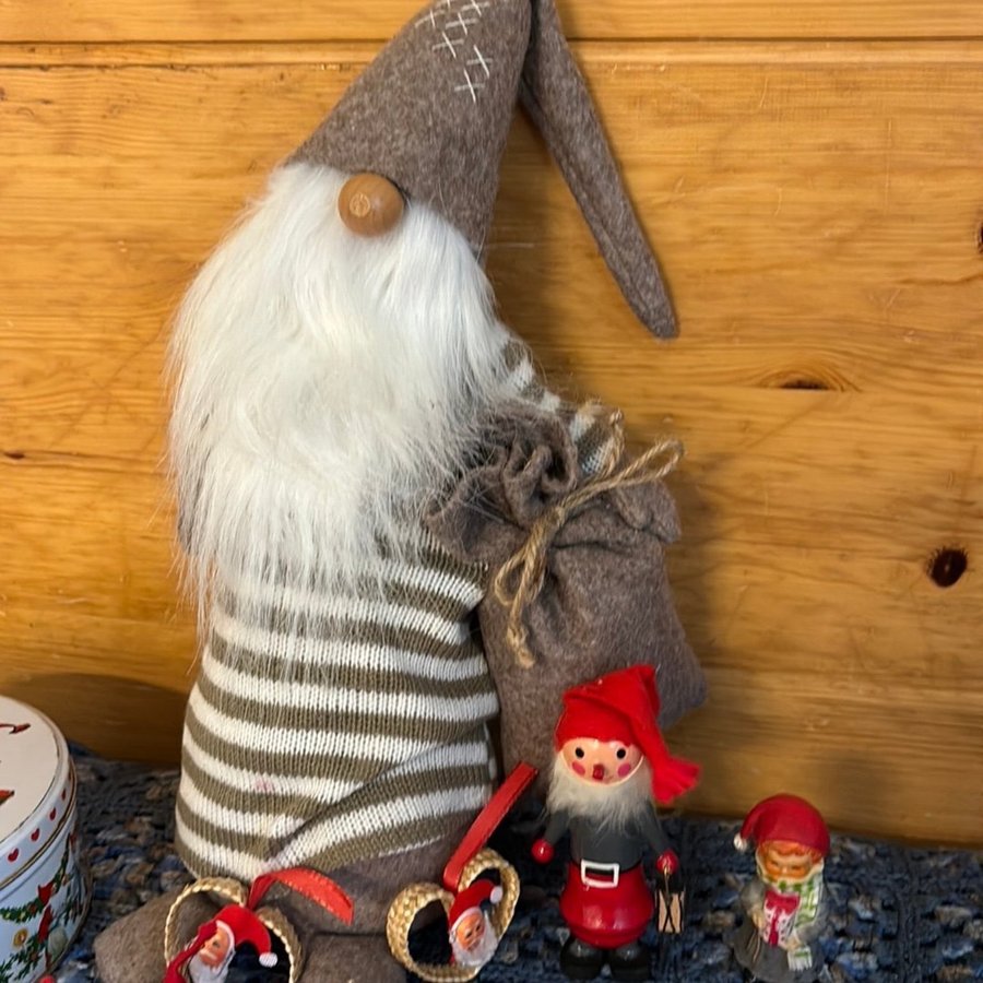 Jul advent tomte plåtburk ljus